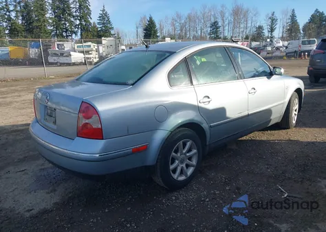 2004 Volkswagen Passat Gls из США, поврежденный, VIN WVWPD63B34E167075